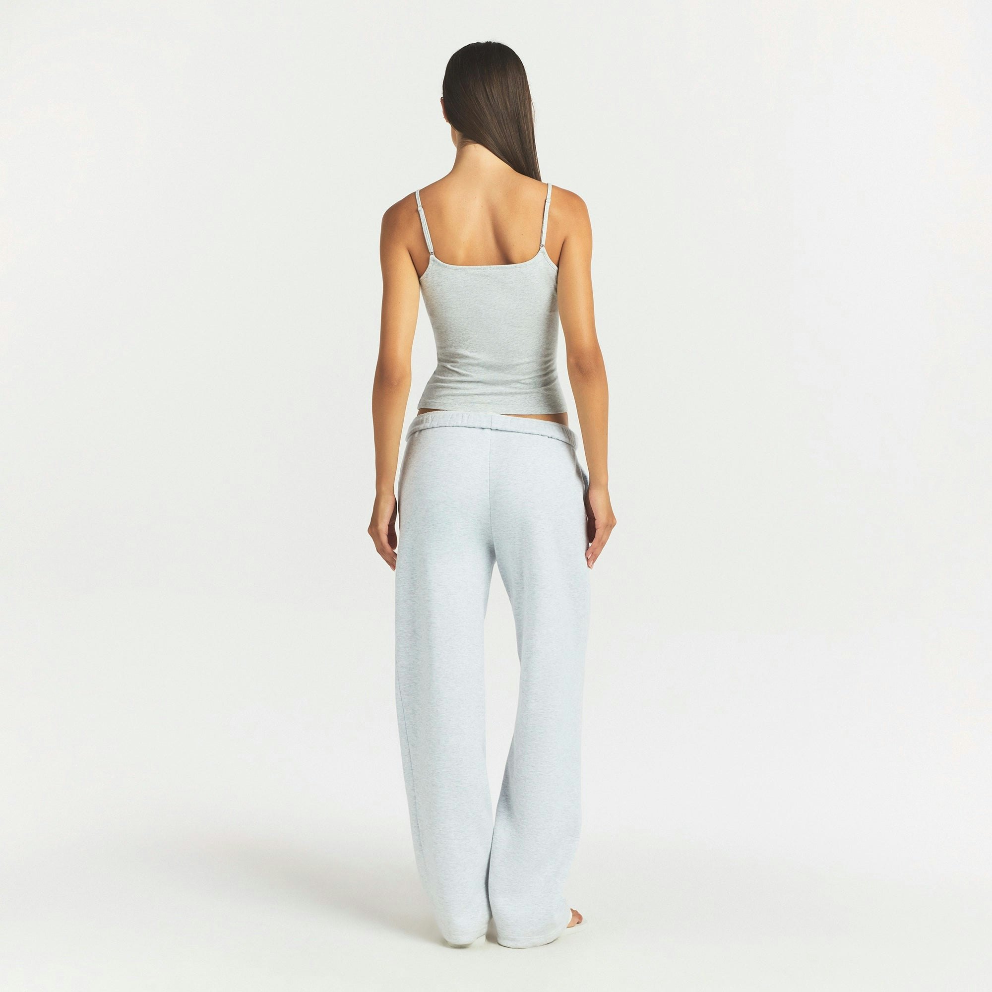 COTTON FLEECE CLASSIC STRAIGHT LEG PANT - LIGHT HEATHER GREY - image 4