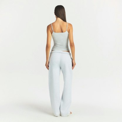 COTTON FLEECE CLASSIC STRAIGHT LEG PANT - LIGHT HEATHER GREY - image 4
