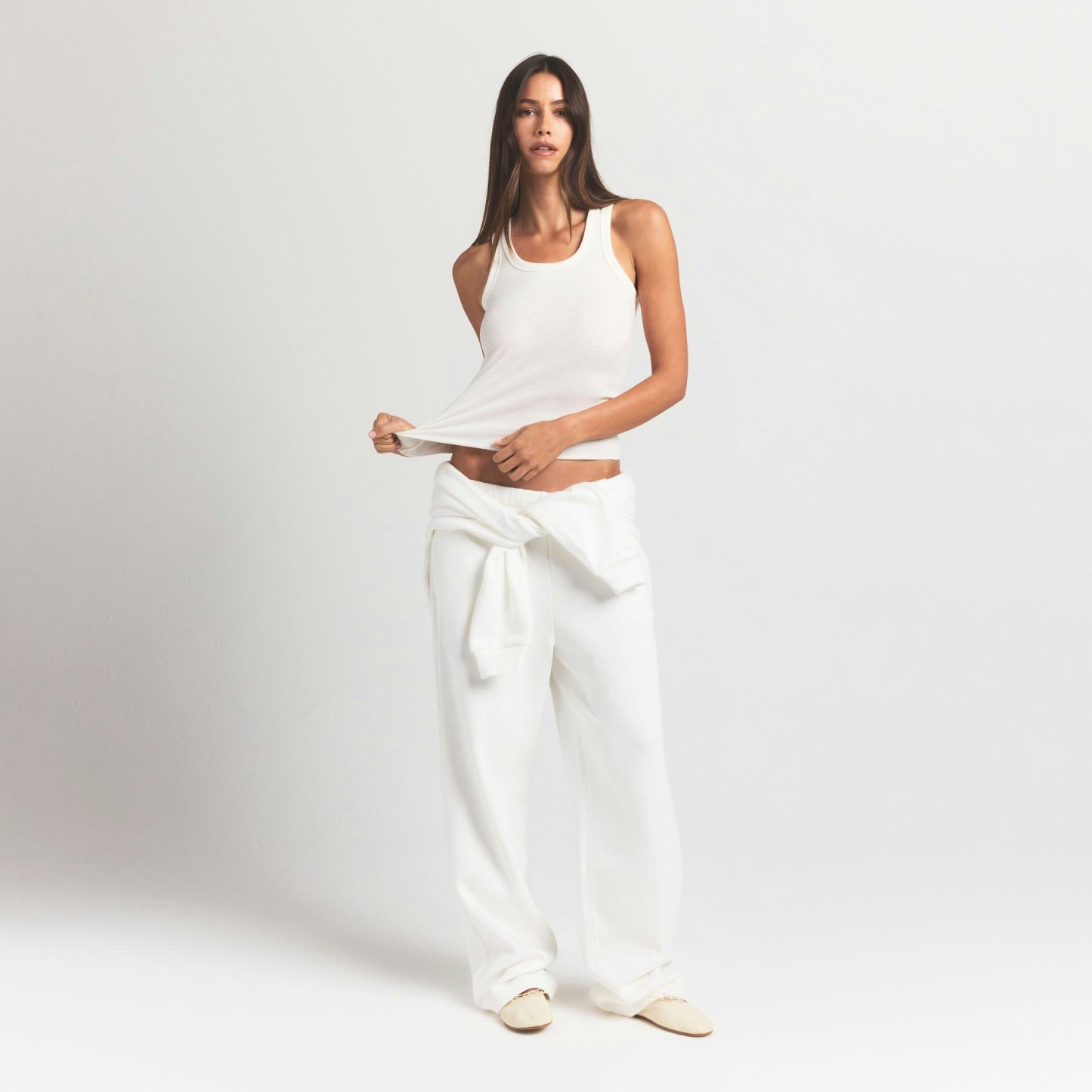 COTTON FLEECE CLASSIC STRAIGHT LEG PANT - MARBLE - image 7