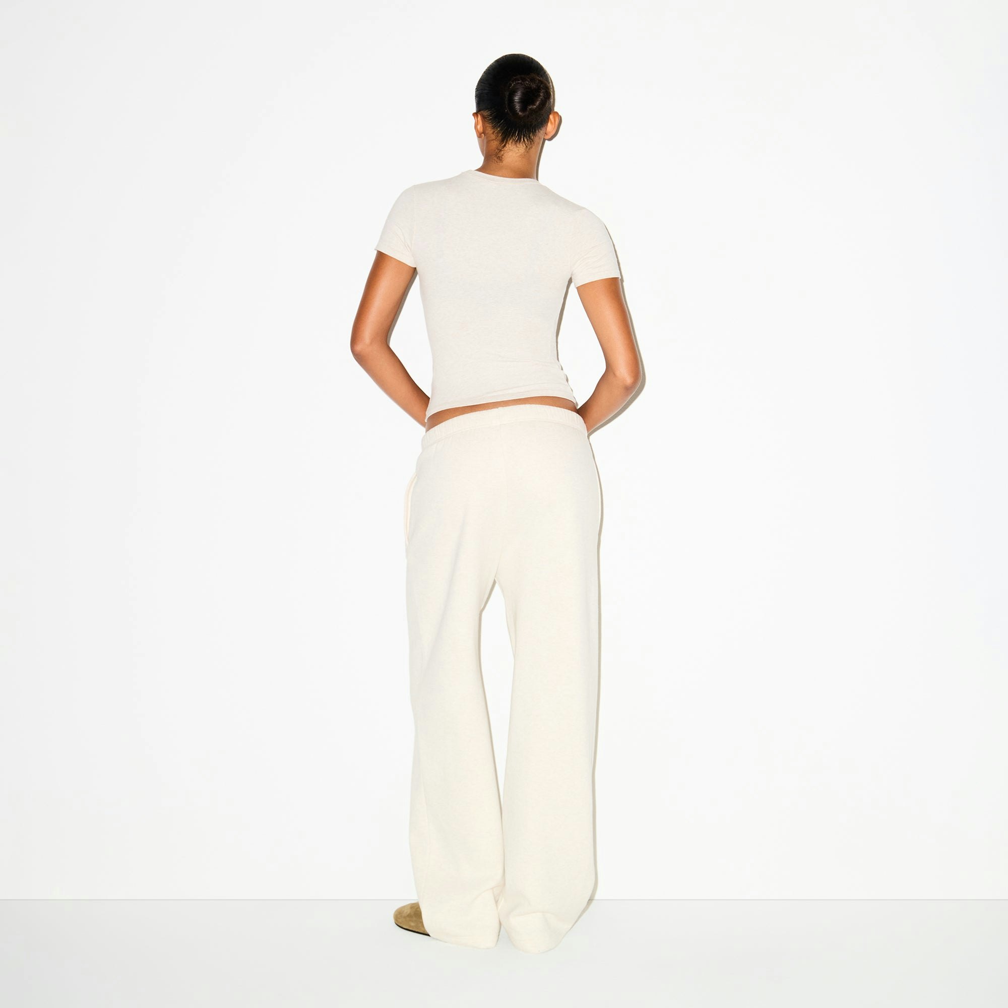 COTTON FLEECE CLASSIC STRAIGHT LEG PANT - OATMEAL HEATHER - image 17
