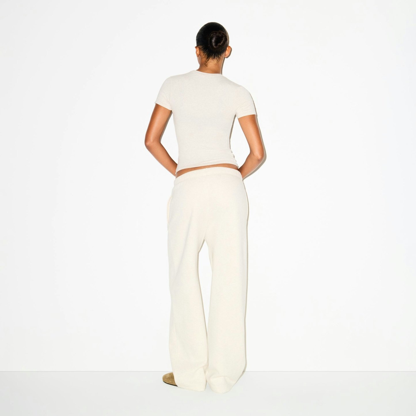 COTTON FLEECE CLASSIC STRAIGHT LEG PANT - OATMEAL HEATHER - image 17