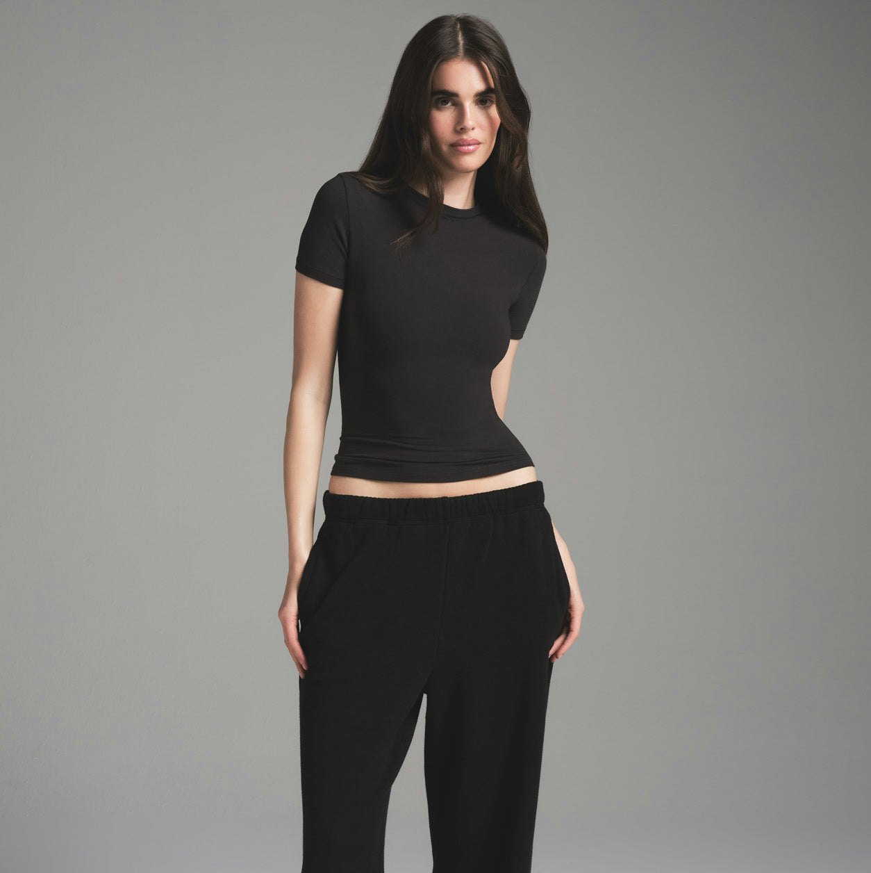 COTTON FLEECE CLASSIC STRAIGHT LEG PANT - ONYX - image 32
