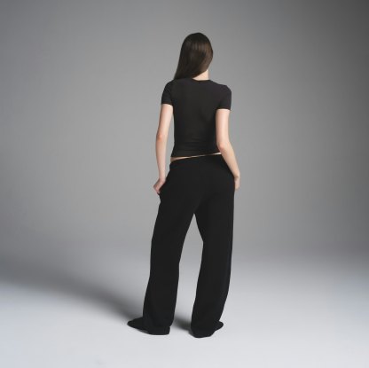 COTTON FLEECE CLASSIC STRAIGHT LEG PANT - ONYX - image 33