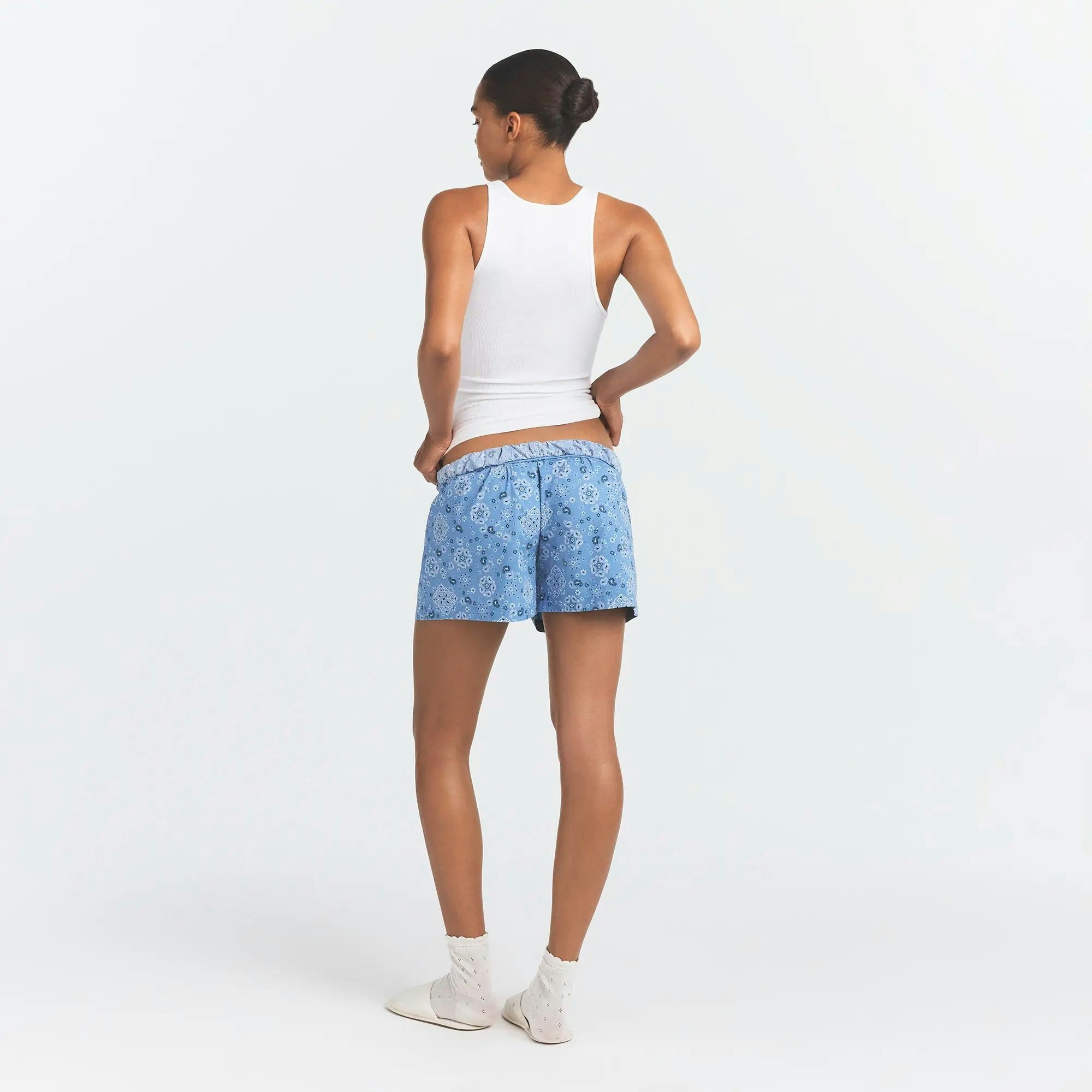 COTTON POPLIN BOXER SLEEP SET - ARCTIC SNOW BANDANA - image 5
