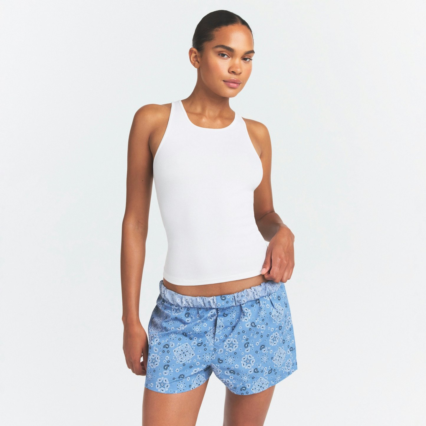 COTTON POPLIN BOXER SLEEP SET - ARCTIC SNOW BANDANA - image 2