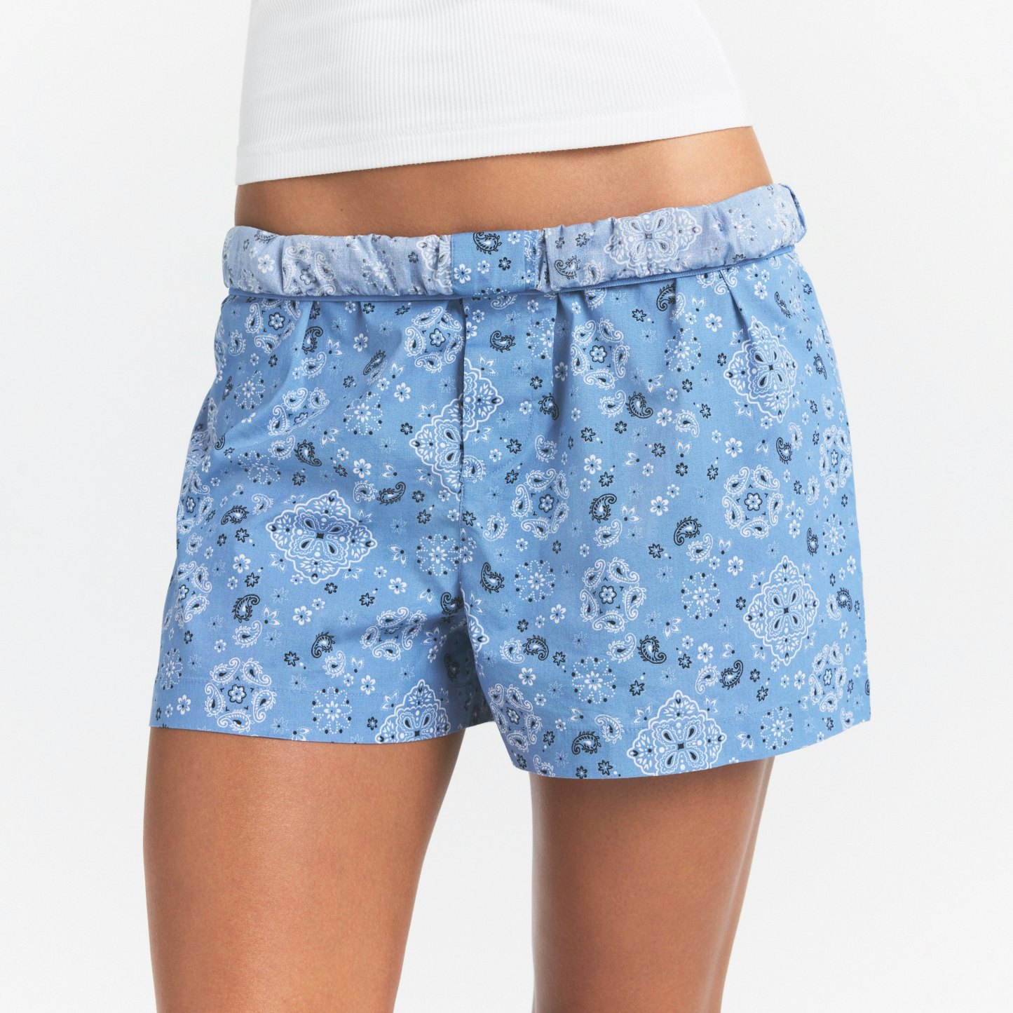 COTTON POPLIN BOXER SLEEP SET - ARCTIC SNOW BANDANA - image 3