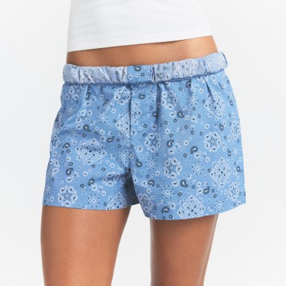 COTTON POPLIN BOXER SLEEP SET - ARCTIC SNOW BANDANA - image 3