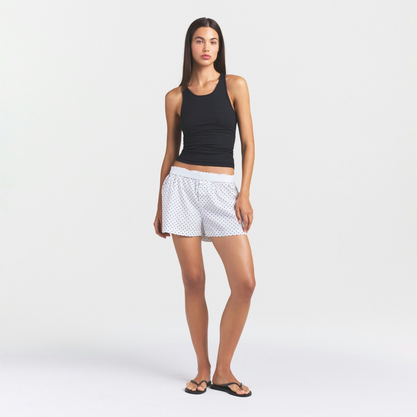 COTTON POPLIN BOXER SLEEP SET - ONYX DOT - image 22