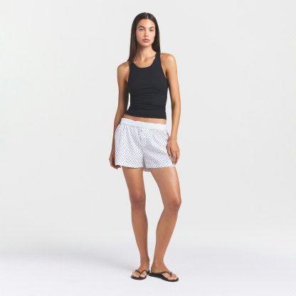 COTTON POPLIN BOXER SLEEP SET - ONYX DOT - image 22