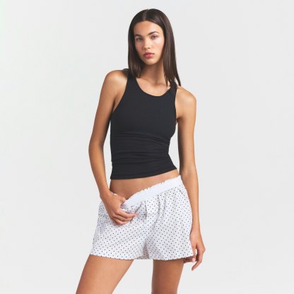COTTON POPLIN BOXER SLEEP SET - ONYX DOT - image 23