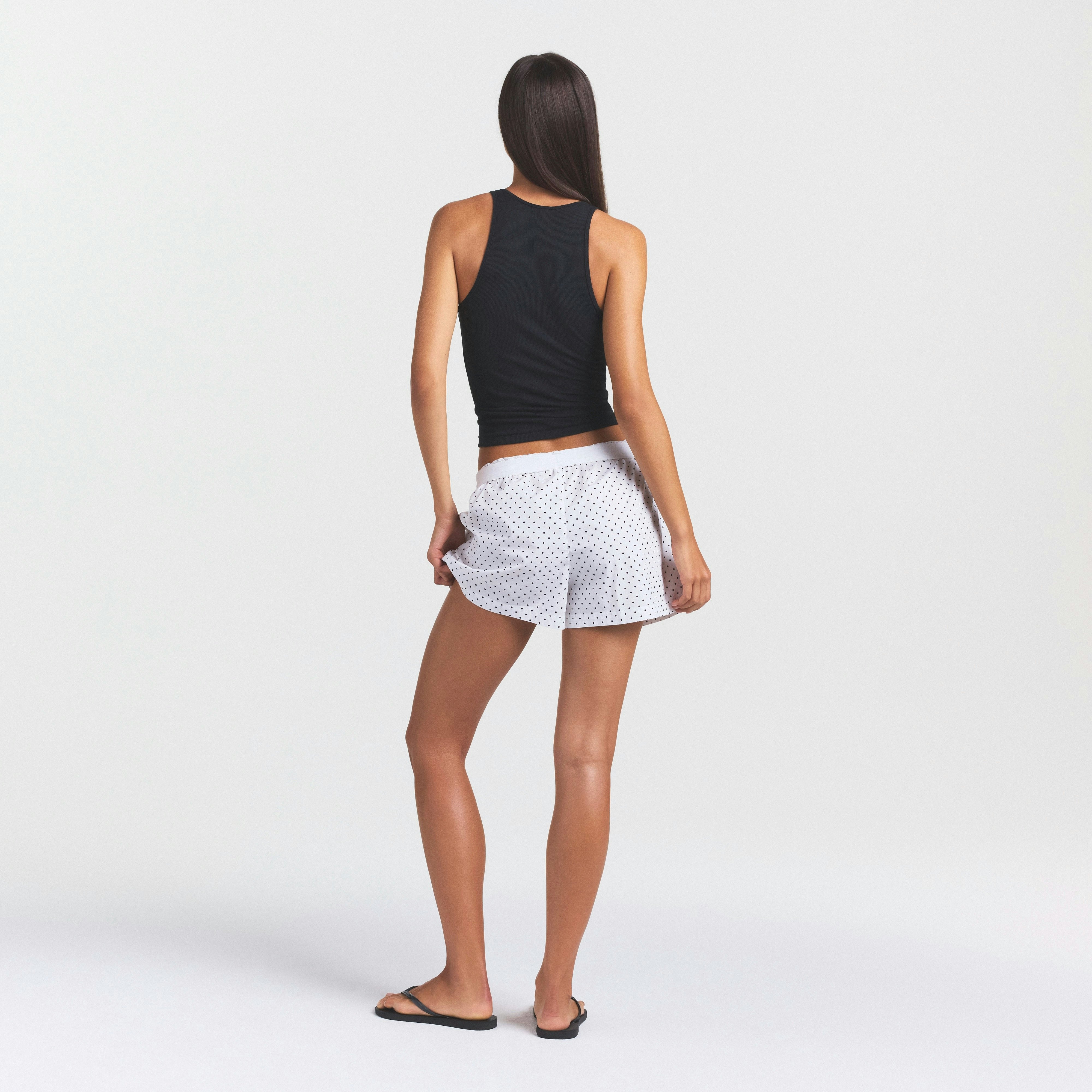 COTTON POPLIN BOXER SLEEP SET - ONYX DOT - image 24