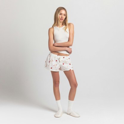 COTTON POPLIN BOXER SLEEP SET - MARBLE CHERUB PRINT - image 16