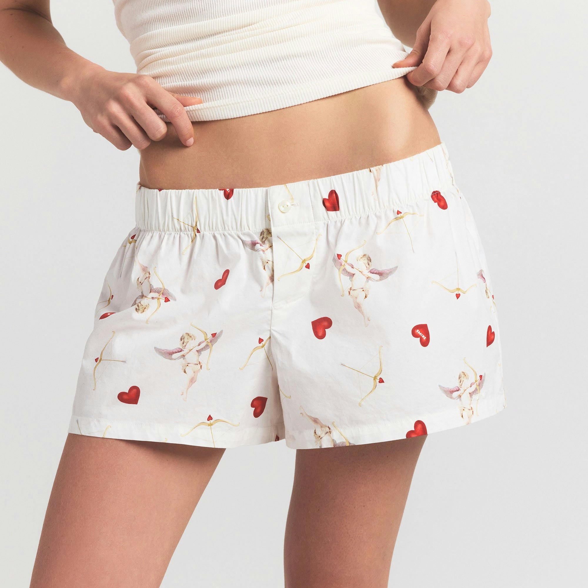 COTTON POPLIN BOXER SLEEP SET - MARBLE CHERUB PRINT - image 17