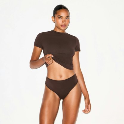PERIOD PANTIES THONG - ESPRESSO