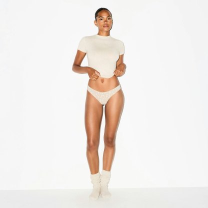 LIGHTWEIGHT COTTON THONG - DELTA LEOPARD
