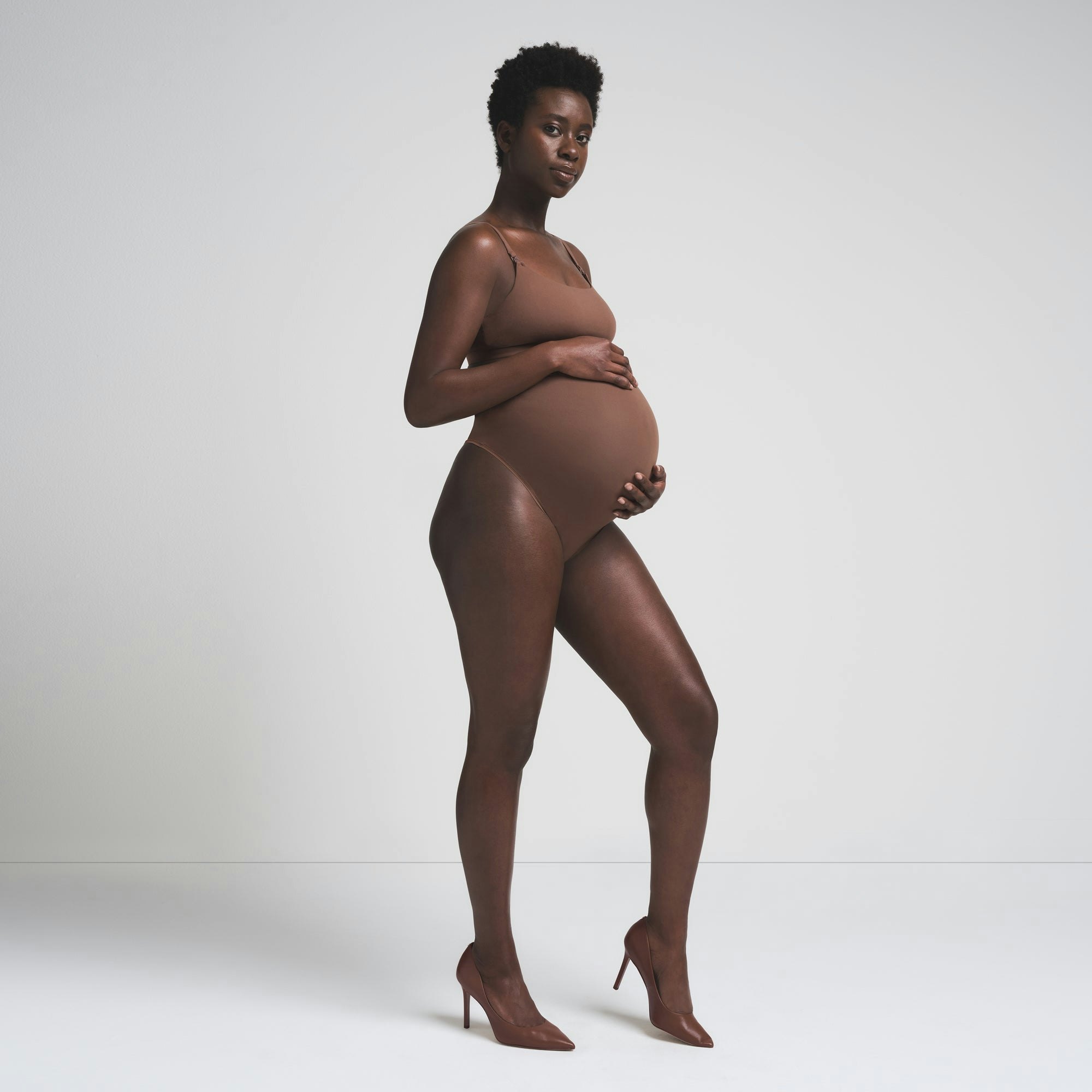 FITS EVERYBODY MATERNITY HIGH-WAISTED THONG - JASPER