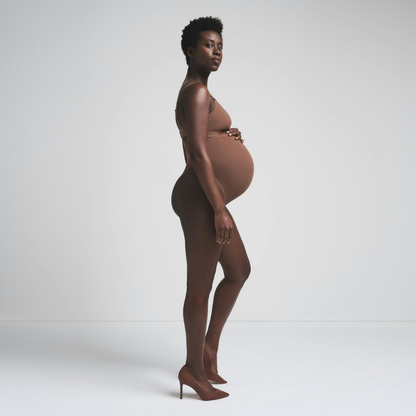 FITS EVERYBODY MATERNITY HIGH-WAISTED THONG - JASPER