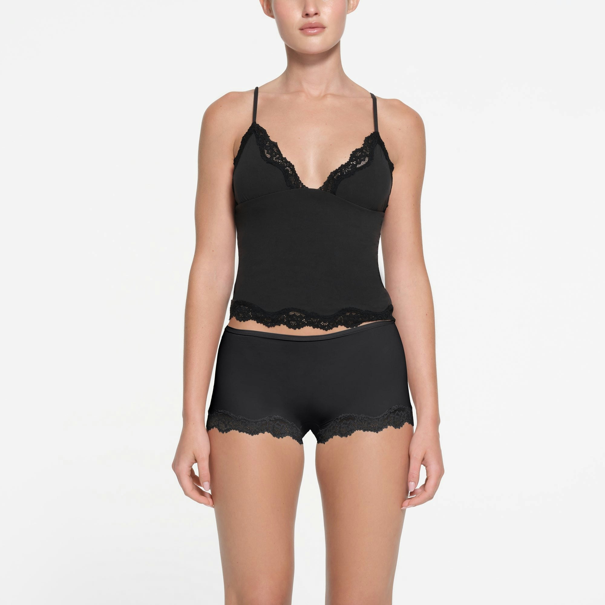 FITS EVERYBODY LACE TRIANGLE CAMI - ONYX
