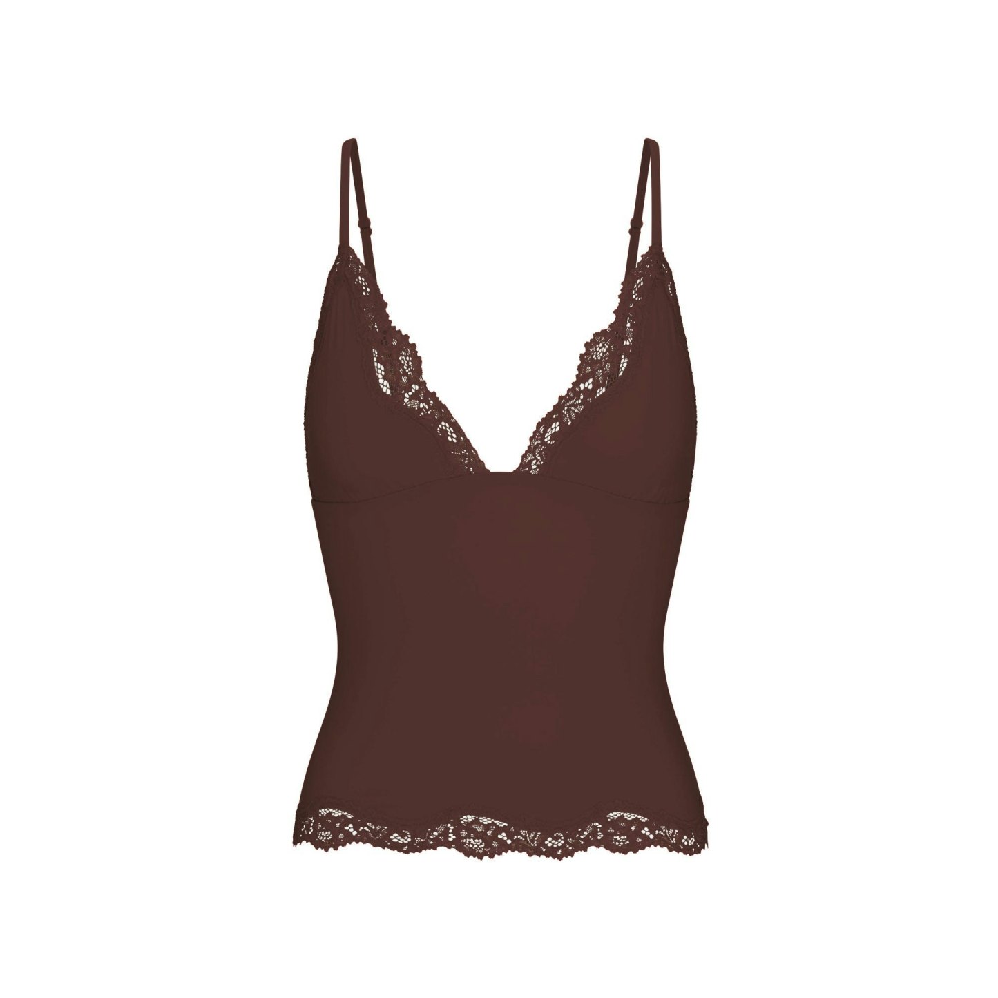 FITS EVERYBODY LACE TRIANGLE CAMI - ESPRESSO - image 11