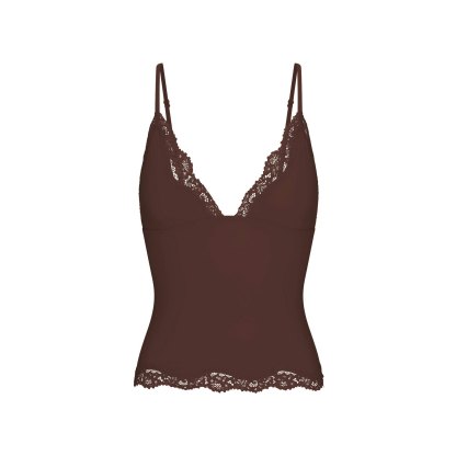 FITS EVERYBODY LACE TRIANGLE CAMI - ESPRESSO - image 11