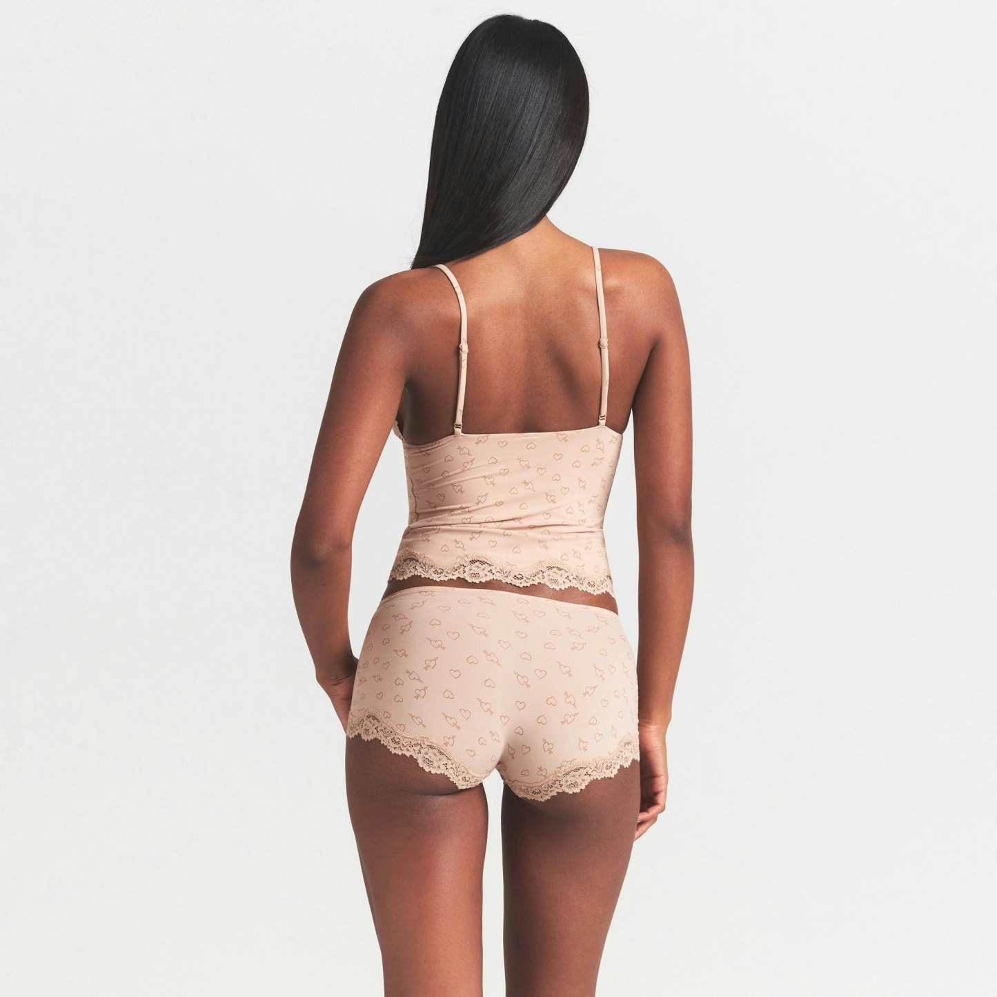 FITS EVERYBODY LACE TRIANGLE CAMI - MICA SKETCHED HEARTS - image 14