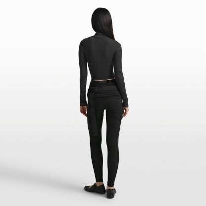 NikeSKIMS RIBBED SEAMLESS ZIP UP CROP JACKET - OBSIDIAN - image 14