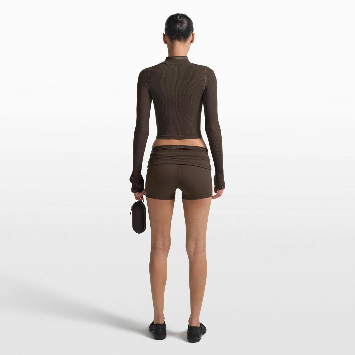 NikeSKIMS RIBBED SEAMLESS ZIP UP CROP JACKET - PHOENIX - image 6