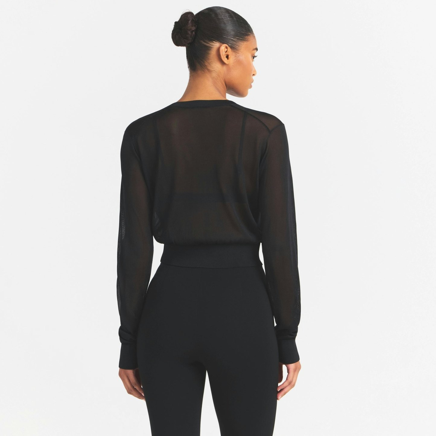 SLINKY KNIT CARDIGAN - OBSIDIAN - image 10