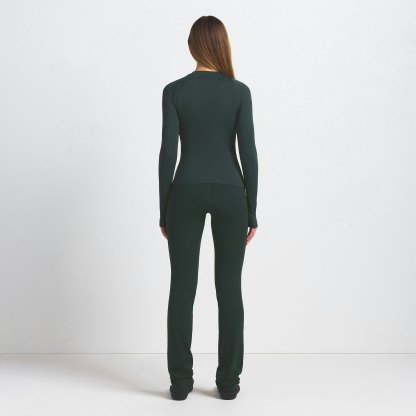 NikeSKIMS AIRY LONG SLEEVE CREW NECK TOP - DARK TEAL - image 16