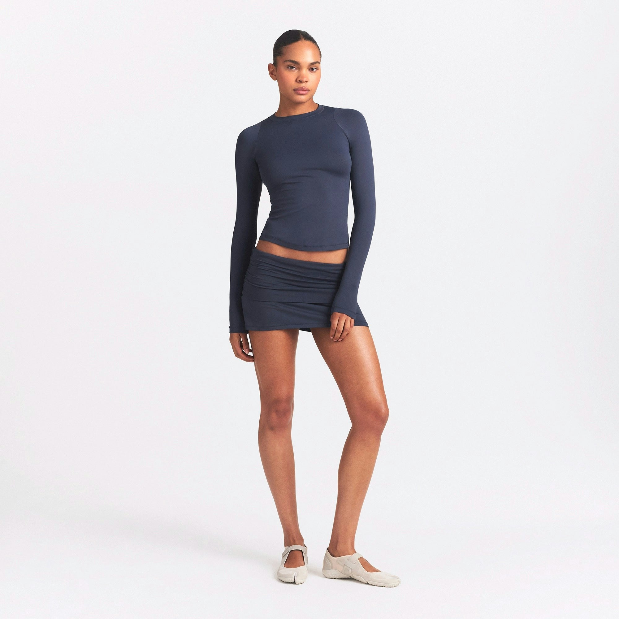 NikeSKIMS AIRY LONG SLEEVE CREW NECK TOP - DEEP ROYAL - image 21