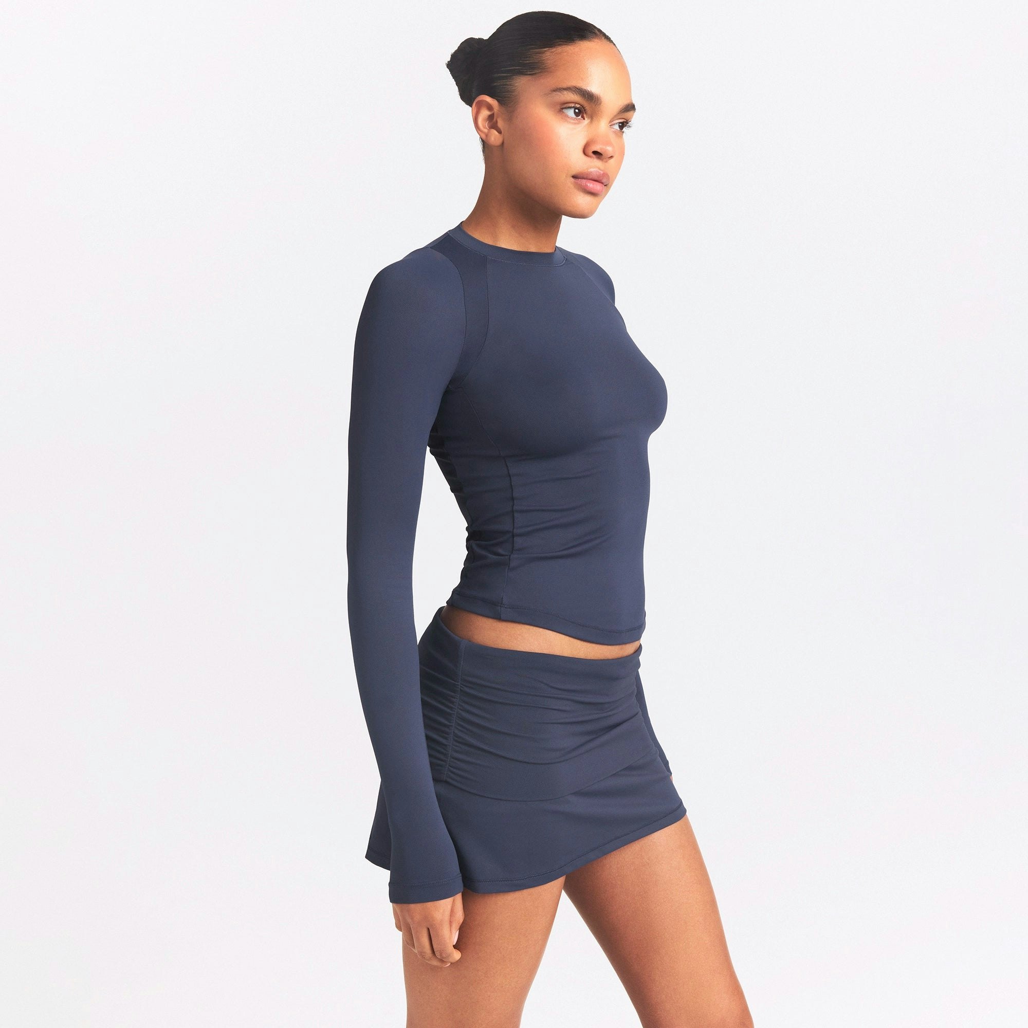 NikeSKIMS AIRY LONG SLEEVE CREW NECK TOP - DEEP ROYAL - image 23