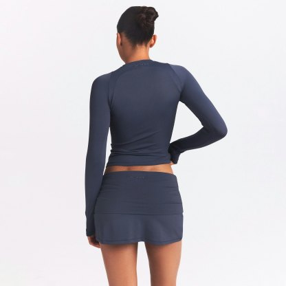 NikeSKIMS AIRY LONG SLEEVE CREW NECK TOP - DEEP ROYAL - image 24