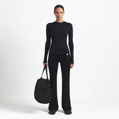 NikeSKIMS AIRY LONG SLEEVE CREW NECK TOP - OBSIDIAN - image 2