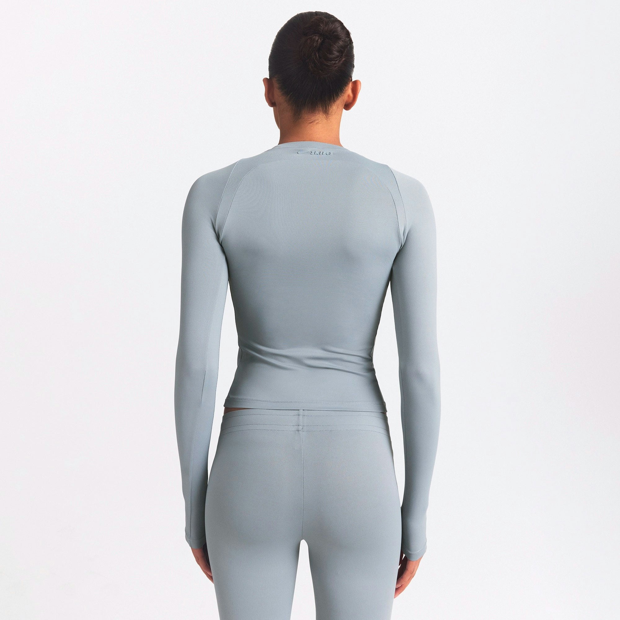 NikeSKIMS AIRY LONG SLEEVE CREW NECK TOP - WASHED PACIFIC - image 31