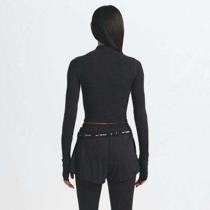 NikeSKIMS VINTAGE SEAMLESS MOCK NECK CROP TOP - OBSIDIAN - image 31