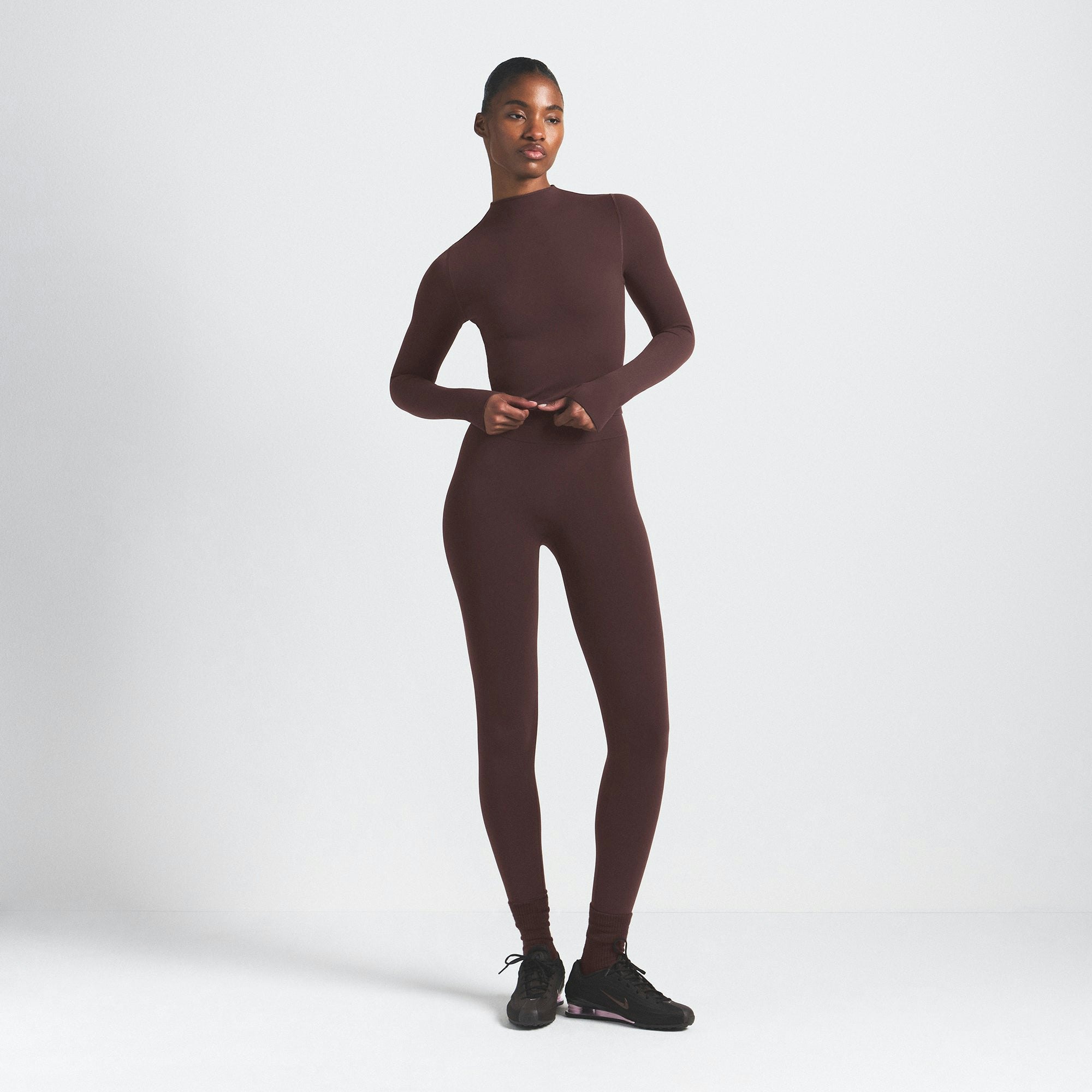 NikeSKIMS VINTAGE SEAMLESS MOCK NECK CROP TOP - PHOENIX - image 5
