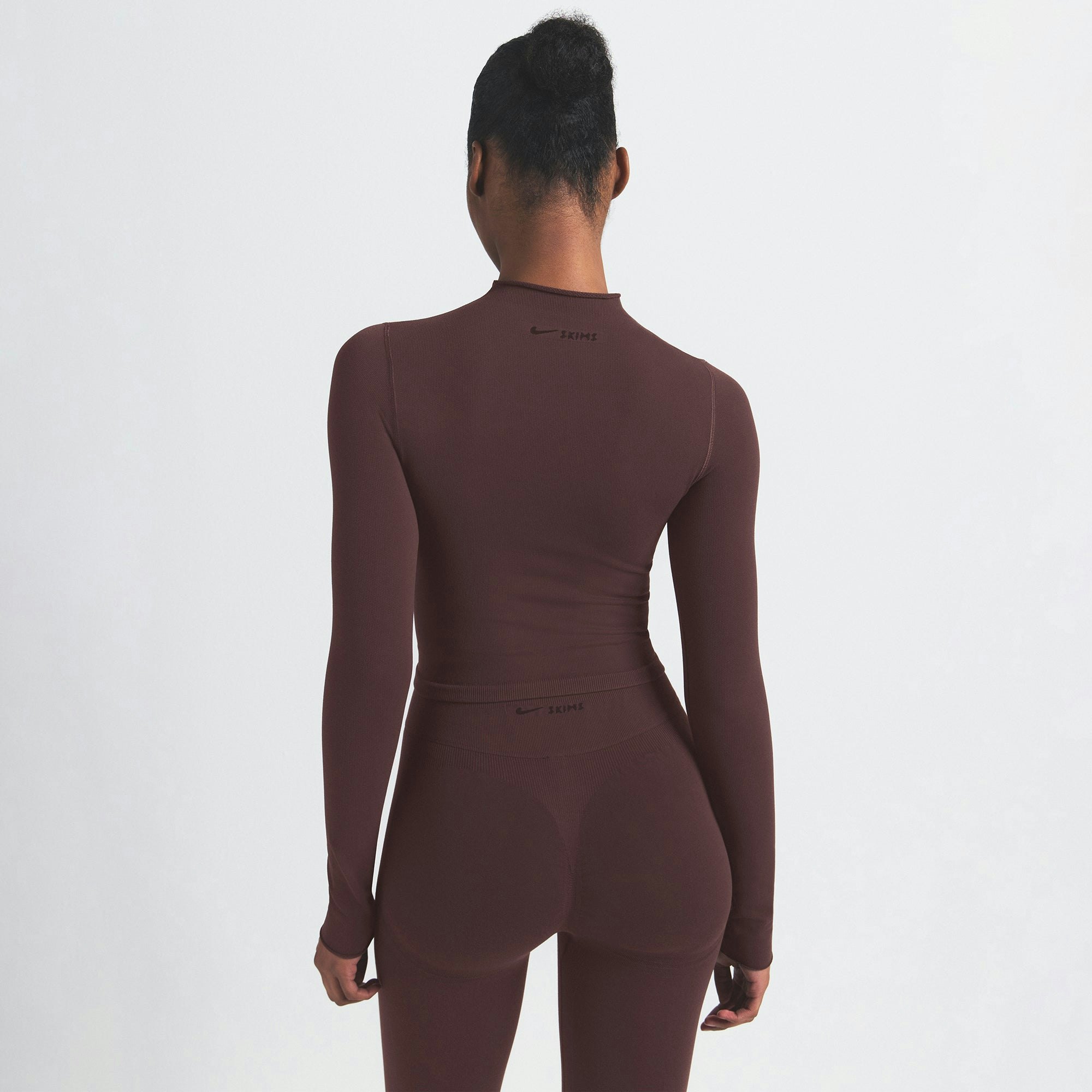 NikeSKIMS VINTAGE SEAMLESS MOCK NECK CROP TOP - PHOENIX - image 6
