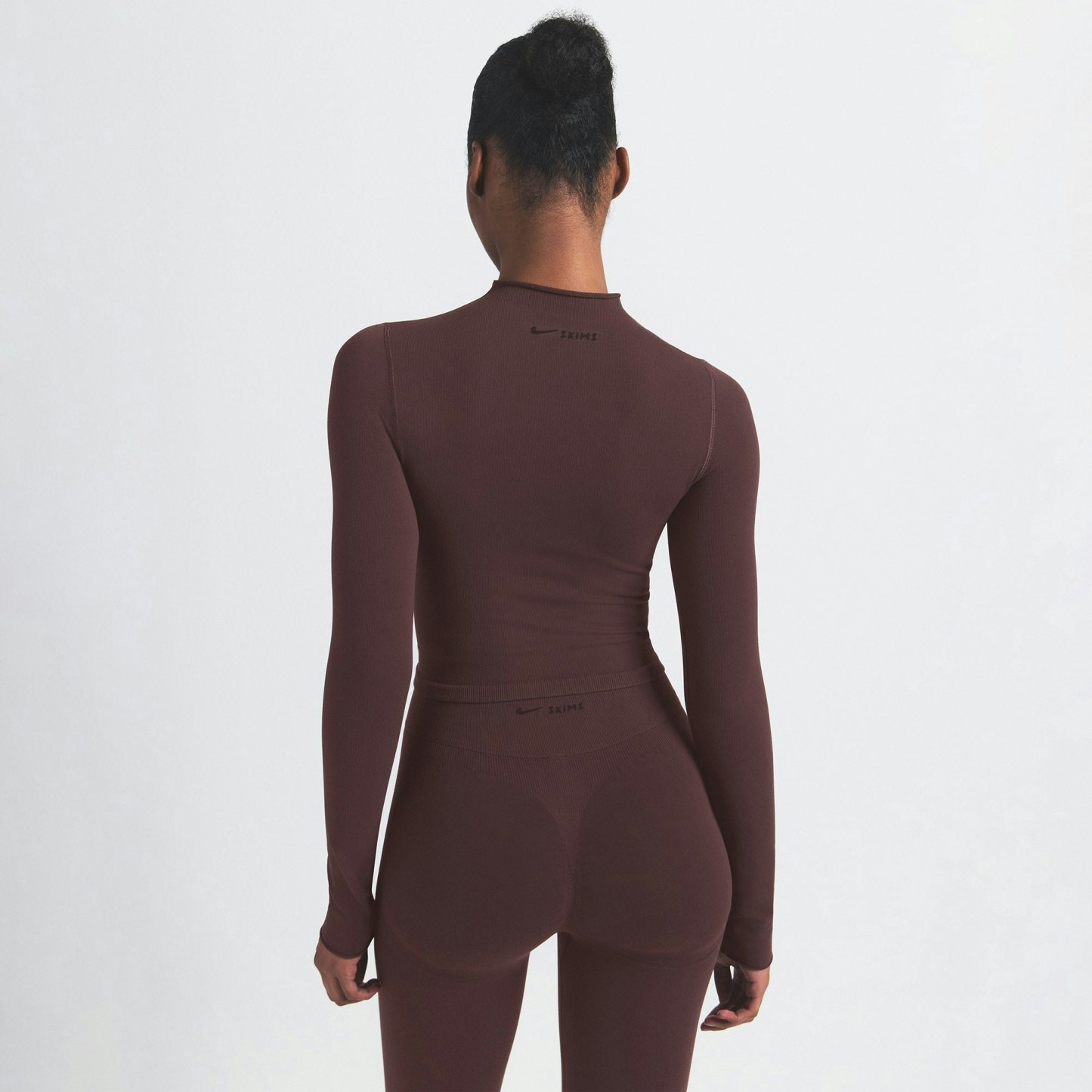 NikeSKIMS VINTAGE SEAMLESS MOCK NECK CROP TOP - PHOENIX - image 6