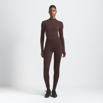 NikeSKIMS VINTAGE SEAMLESS MOCK NECK CROP TOP - PHOENIX - image 2