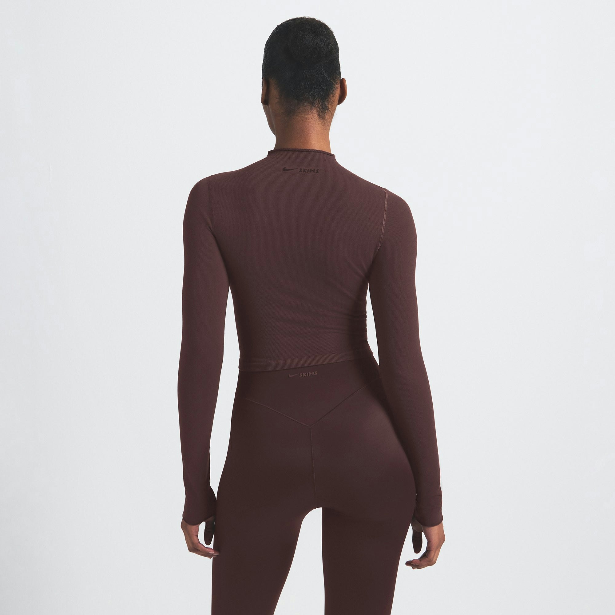 NikeSKIMS VINTAGE SEAMLESS MOCK NECK CROP TOP - PHOENIX - image 4