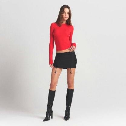 FITS EVERYBODY LONG SLEEVE T-SHIRT - CHERRY - image 6