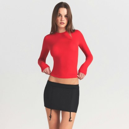 FITS EVERYBODY LONG SLEEVE T-SHIRT - CHERRY - image 8
