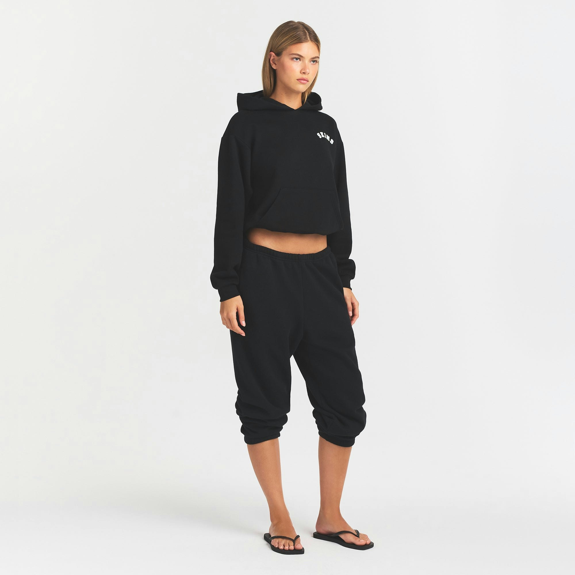 COTTON FLEECE LOGO CLASSIC HOODIE - SNOW ARCHED LOGO PATCH - image 2