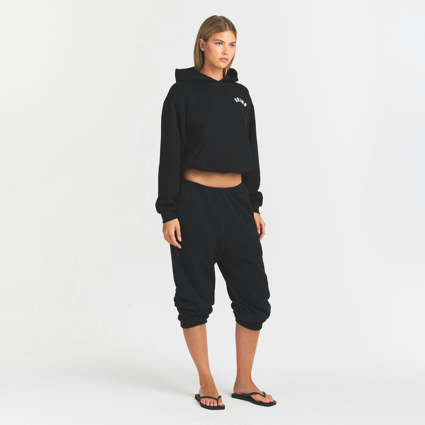 COTTON FLEECE LOGO CLASSIC HOODIE - SNOW ARCHED LOGO PATCH - image 2