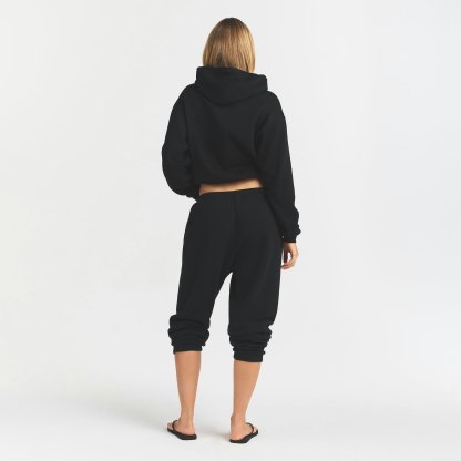 COTTON FLEECE LOGO CLASSIC HOODIE - SNOW ARCHED LOGO PATCH - image 4