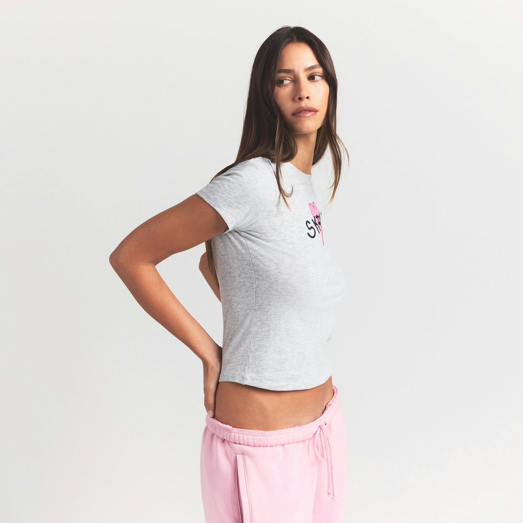 WORN IN JERSEY T-SHIRT - LIGHT HEATHER GREY SKIMS HEART - image 19