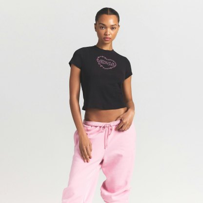 WORN IN JERSEY T-SHIRT - WASHED ONYX SKIMS HEART - image 36