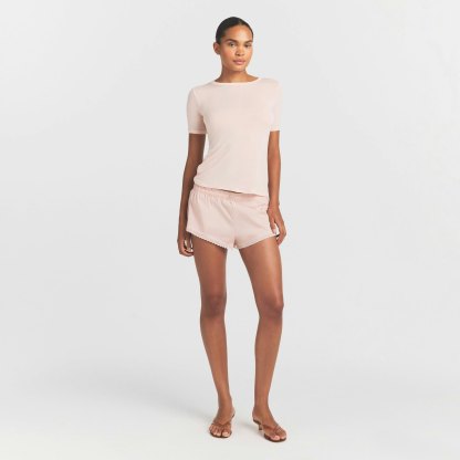 SHEER MODAL LONG T-SHIRT - PRIMROSE - image 11