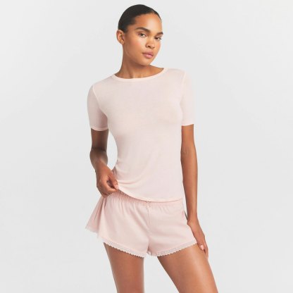 SHEER MODAL LONG T-SHIRT - PRIMROSE - image 12