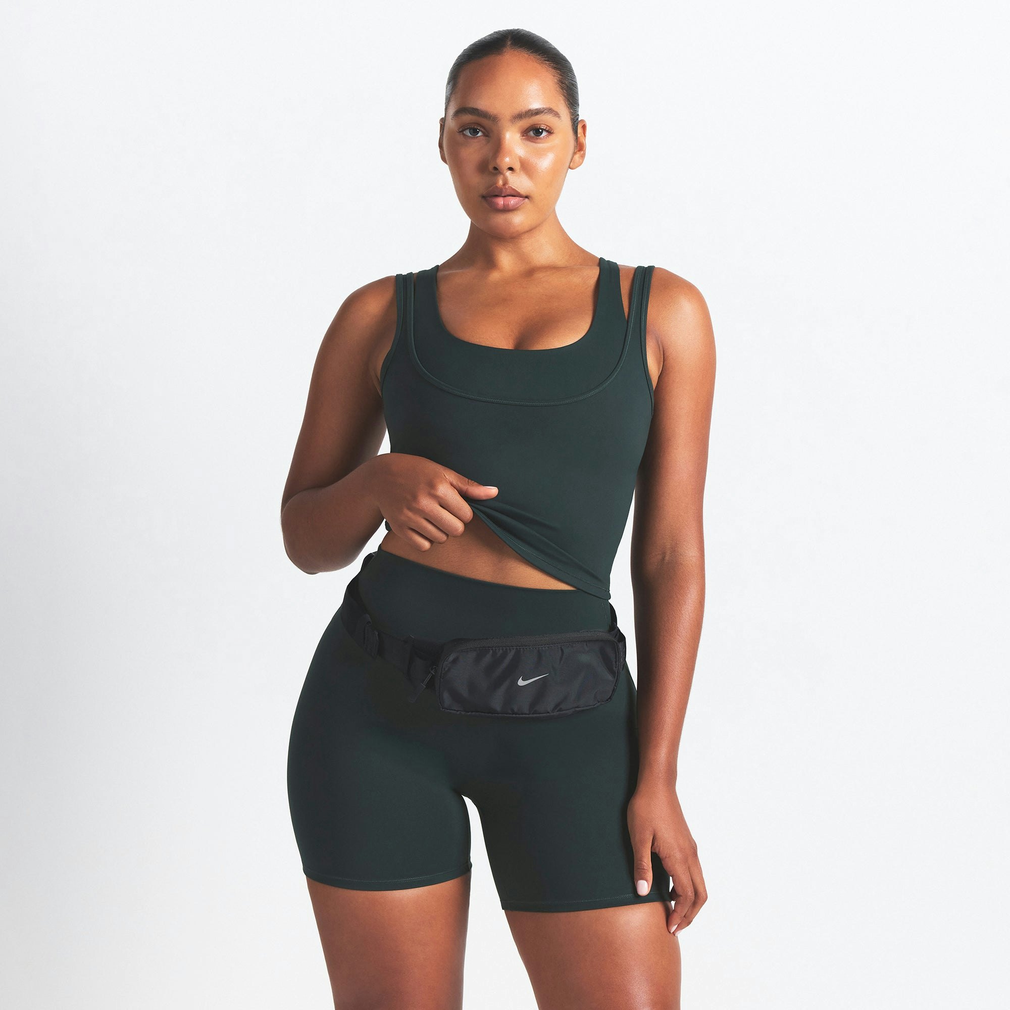 NikeSKIMS MATTE DOUBLE STRAP SCOOP TANK - DARK TEAL - image 10